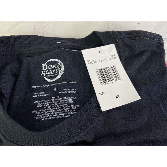 Demon Slayer Anime Characters Graphic Print Short Sleeve Tee T-Shirt Mens Size M - Picture 4 of 6